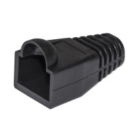 COPRI CONNETTORE PLUG LINK 6mm PER PLUG RJ45 8 POLI CAVO CAT 5E-6 COLORE NERO CONF. DA 100PZ LKPL8N LKPL8N LINK