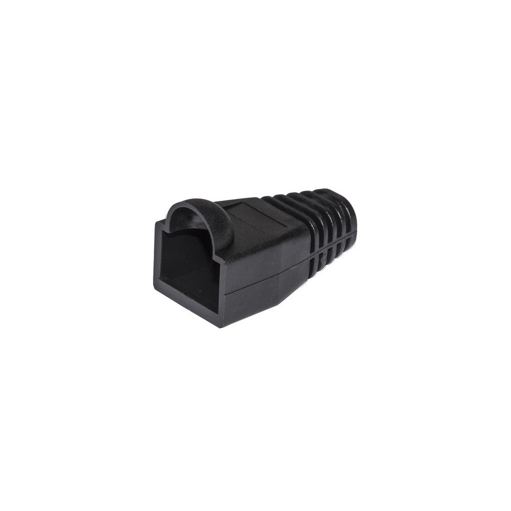 COPRI CONNETTORE PLUG LINK 6mm PER PLUG RJ45 8 POLI CAVO CAT 5E-6 COLORE NERO CONF. DA 100PZ LKPL8N LKPL8N LINK