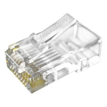 PLUG HIKVISION CONFEZIONE 100 CONNETTORI 8 POLI CAT 6 UTP gold plated, Polycarbonate, UL94V-2, - DS-1M6UA-15U DS-1M6UA-15U HIKVI
