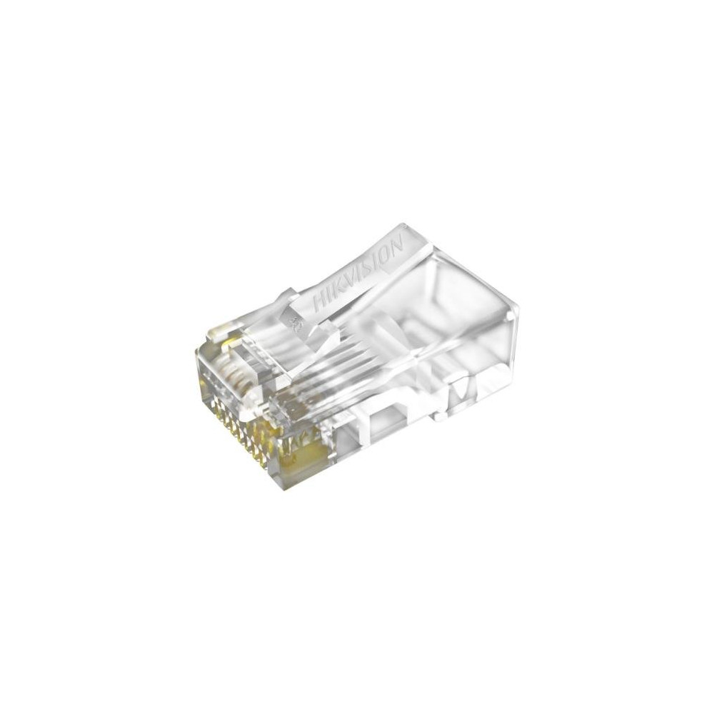 PLUG HIKVISION CONFEZIONE 100 CONNETTORI 8 POLI CAT 6 UTP gold plated, Polycarbonate, UL94V-2, - DS-1M6UA-15U DS-1M6UA-15U HIKVI