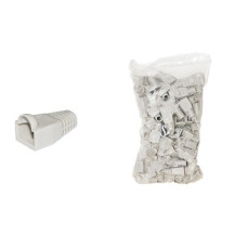 COPRI CONNETTORE PLUG LINK 6mm PER PLUG RJ45 8 POLI CAVO CAT 5E-6 COLORE GRIGIO CONF. DA 100PZ LKPL8GR LKPL8GR LINK
