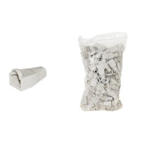 COPRI CONNETTORE PLUG LINK 6mm PER PLUG RJ45 8 POLI CAVO CAT 5E-6 COLORE GRIGIO CONF. DA 100PZ LKPL8GR LKPL8GR LINK
