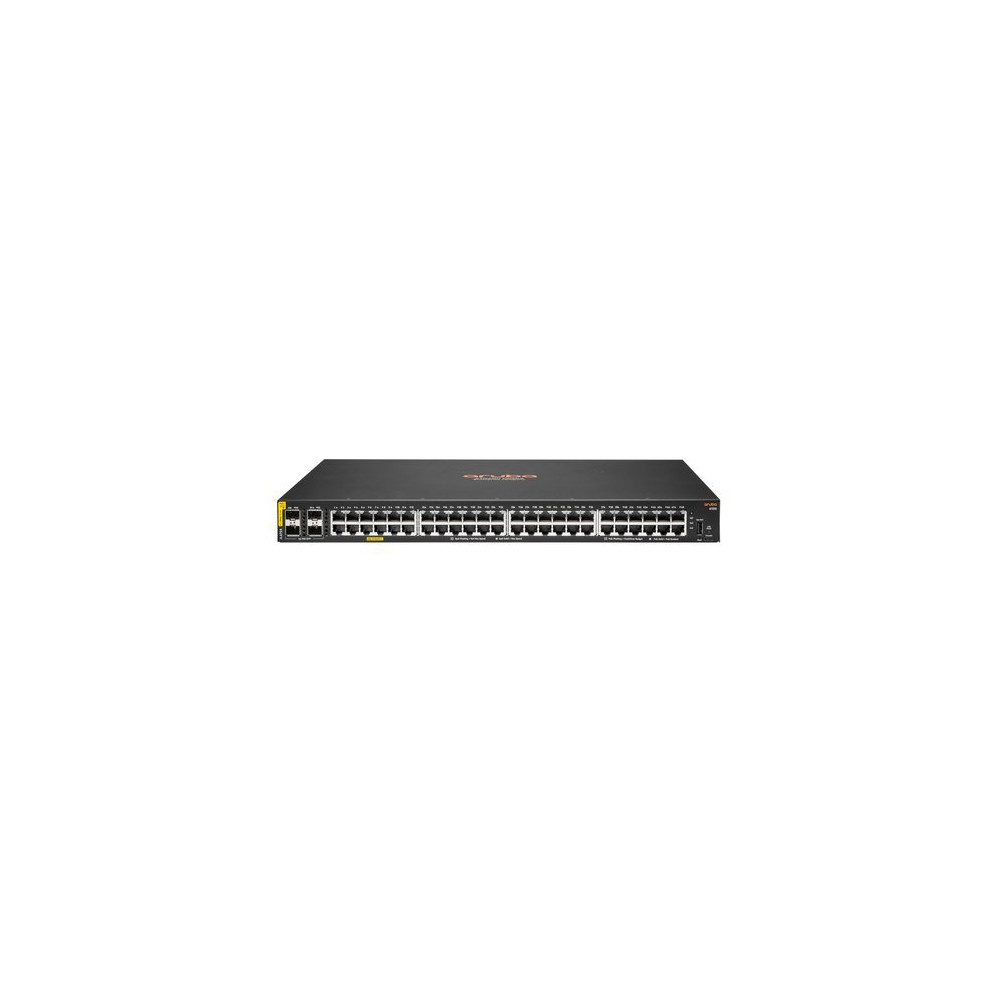 SWITCH HPE JL675A ARUBA 6100 48 PORTE 10/100/1000 POE+ (370W) + 4X 1GB/10GB SFP+ GAR A VITA JL675A HPE