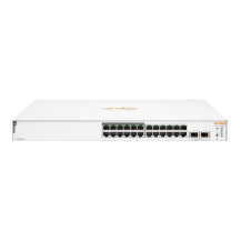 HPE Networking Instant On Switch Series 1830 JL813A 24G MANAGED POE+ (195W) 12X10/1000/1000+ 12X10/100/1000 POE + 2XSFP 1GBE JL8