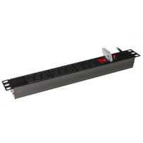 MULTIPRESA 9 PRESE FEMMINA IEC C13 PER ARMADI RACK 19" CON SPINA ITALIANA 16A LK10052IT LK10052IT LINK