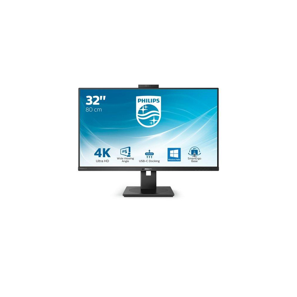 MONITOR PHILIPS LED 31.5" 329P1H/00 IPS 3840x2160 4ms 350cd/m² 1.000:1 (50.000.000:1)2x5W MM WEBCAM PIVOT 2HDMI DP USB-C docking