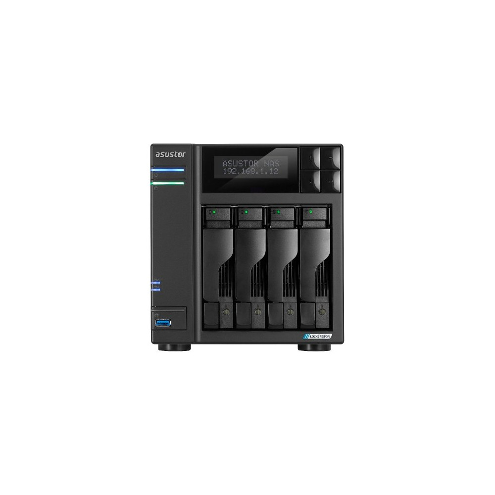 ASUSTOR NAS TOWER 4 Bay + 4x M.2 NVMe , Intel Celeron N5105 Jasper Lake Quad-Core, 4GB (16GB MAX) , 2.5 GbE x 2, .. AS6704T AS67