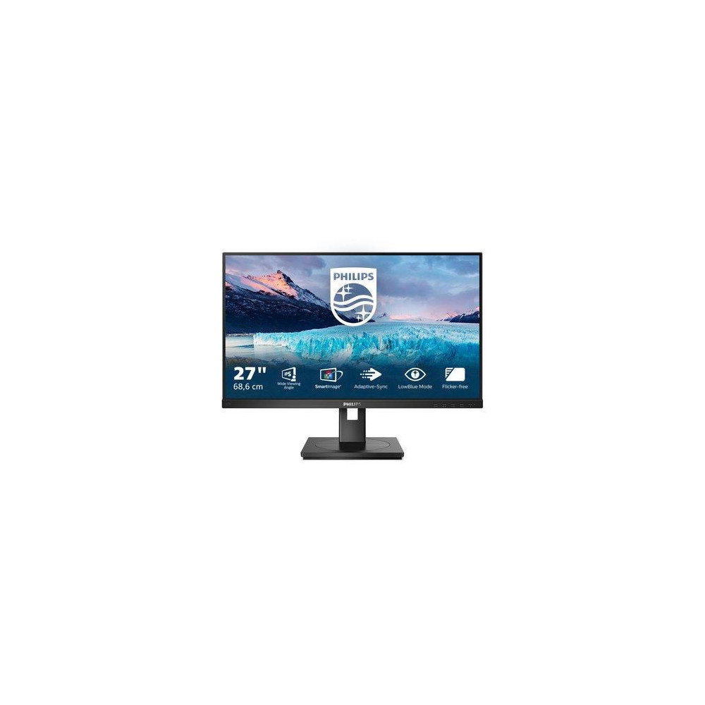 MONITOR PHILIPS LED 27" Wide 272S1M/00 IPS 1920x1080 4ms 250cd/m² 1000:1(50.000.000:1)2x2W MM Reg.in H Pivot VGA DVI HDMI DP USB