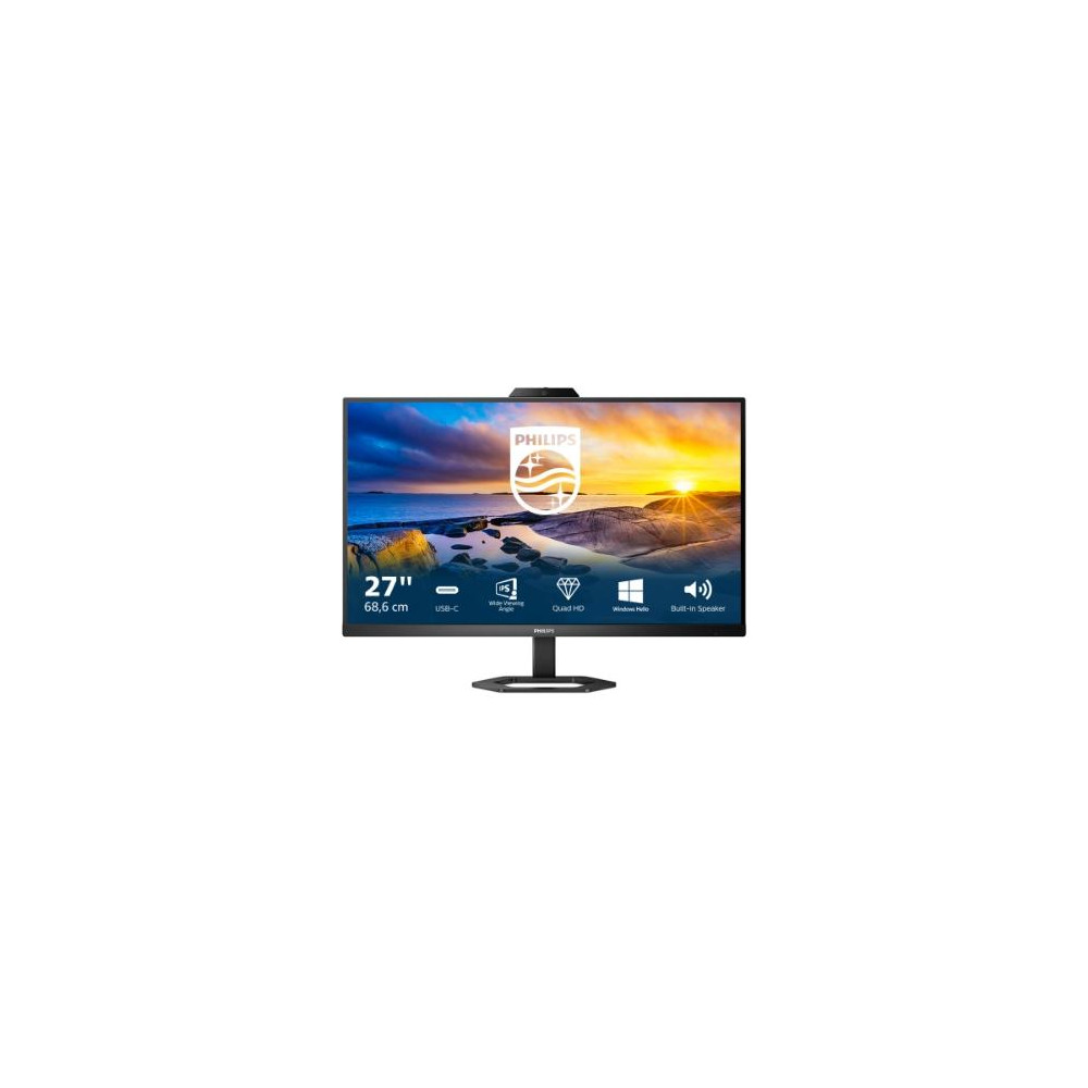 MONITOR PHILIPS LED 27"Wide 27E1N5600HE/00 IPS 2560x1440 300cd/mq 1000:1 2x3W MM WEBCAM Pivot Reg.H HDMI DP USB-C doking