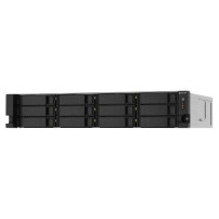 NAS RACK 2U QNAP TS-1273AU-RP-8G 12HD 3,5"/2,5" NOHDD 2P 2.5 GBE 2USB-C 2USB-A 8GB DDR4 4C AMD Ryzen V1000 V1500B 2x300w TS-1273