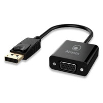 ADATTATORE ATLANTIS DISPLAYPORT TO VGA, M/F, 0,20MT, NERO, A04-DP_VGA