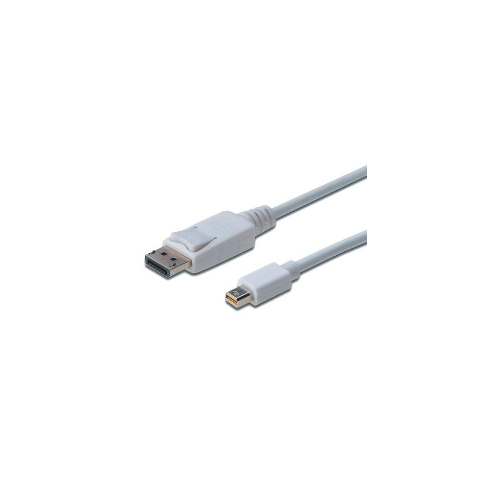 CAVO DIGITUS DISPLAYPORT TO MINI DP, M/M, 2MT, BIANCO, AK340102020W