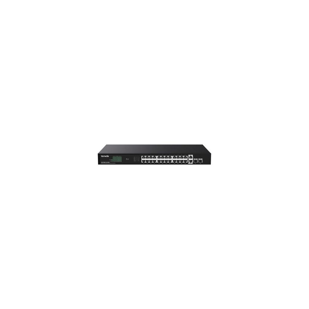 SWITCH TENDA TEG1128P-24-250W 26P GE+2SFP con 24P PoE 250W Power Consumption 30W Max. PoE of single port