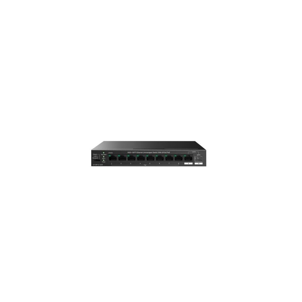 SWITCH IP-COM G1110PF-8-120W 9P GIGABIT ETHERNET+1P SFP di cui 8P PoE max output per porta 30W- totale 120W G1110PF-8-120W IP-CO