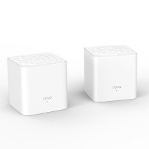 ROUTER TENDA NOVA MW3 2PACK WIRELESS DUAL BAND AC1200 SISTEMA HOME MESH WiFi COMPLETO copertura fino a 300m, MU-MIMO,sistema QoS