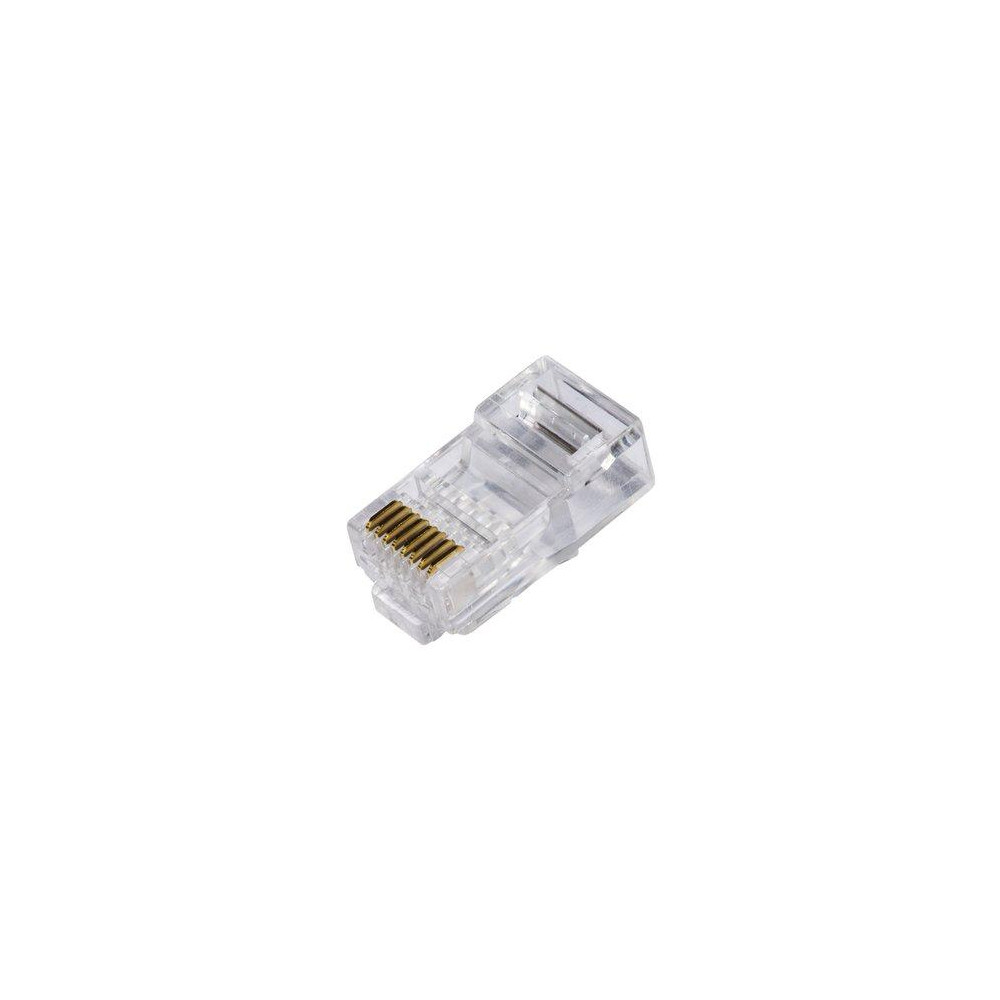 LINK CONFEZIONE 100 CONNETTORI 8 POLI CAT 6 UTP NON SCHERMATO RJ45 PER CAVO FLESSIBILE LKPL86U