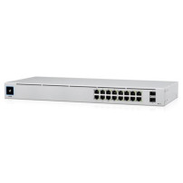 UBIQUITI SWITCH USW-16-POE-EU 16 PORTE LAN GIGABIT di cui 8 Porte PoE Budget 42W + 2 Porte 1G SFP L2 USW-16-POE-EU UBIQUITI