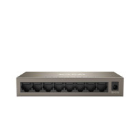 SWITCH TENDA TEG1008M v.2 8P LAN GIGABIT DESKTOP 10/100/1000Mbps RJ45 9-12V DC Input CASE METALLICO TEG1008M TENDA