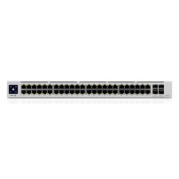 Ubiquiti Switch USW-Pro-48-POE-EU UniFi 48 Porte Lan Gigabit (40P PoE+ e 8P PoE++) Budget 600W + 4 Porte 10G SFP+ L3 USW-PRO-48-