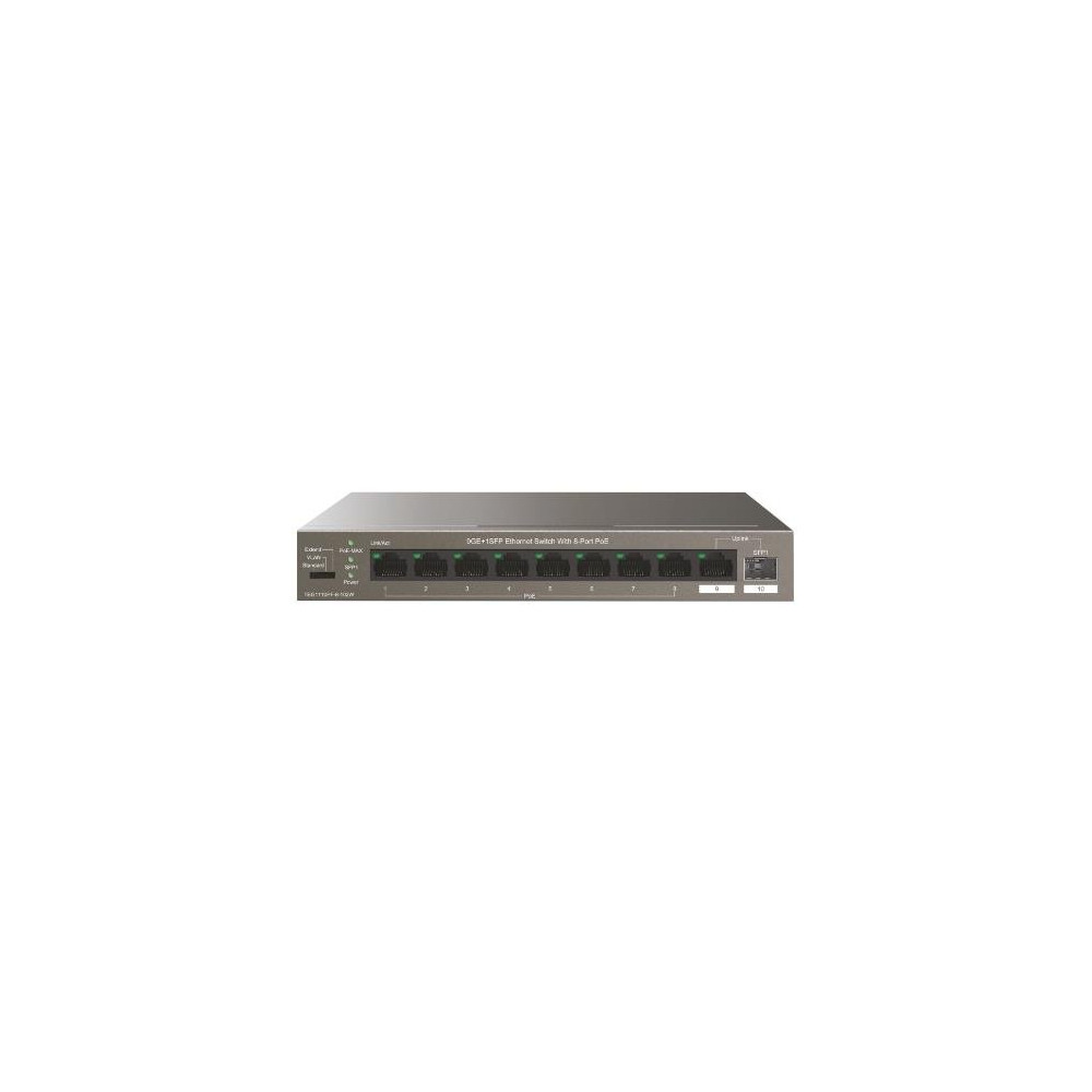 SWITCH TENDA TEG1110PF-8-102W 10P GIGABIT DESKTOP 10/100/1000M 9P GE(DI CUI 8P POE)+1SFP TEG1110PF-8-102W TENDA