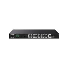 SWITCH TENDA TEG1128P-24-250W 26P GE+2SFP con 24P PoE 250W Power Consumption 30W Max. PoE of single port TEG1128P-24-250W TENDA