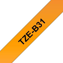 BROTHER TZEB31 LAMINATO FLUO BK ARANCIO