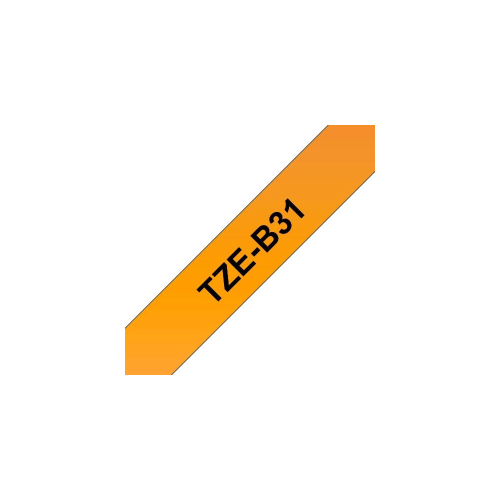 BROTHER TZEB31 LAMINATO FLUO BK ARANCIO BROTHER TZEB31 LAMINATO FLUO BK ARANCIO