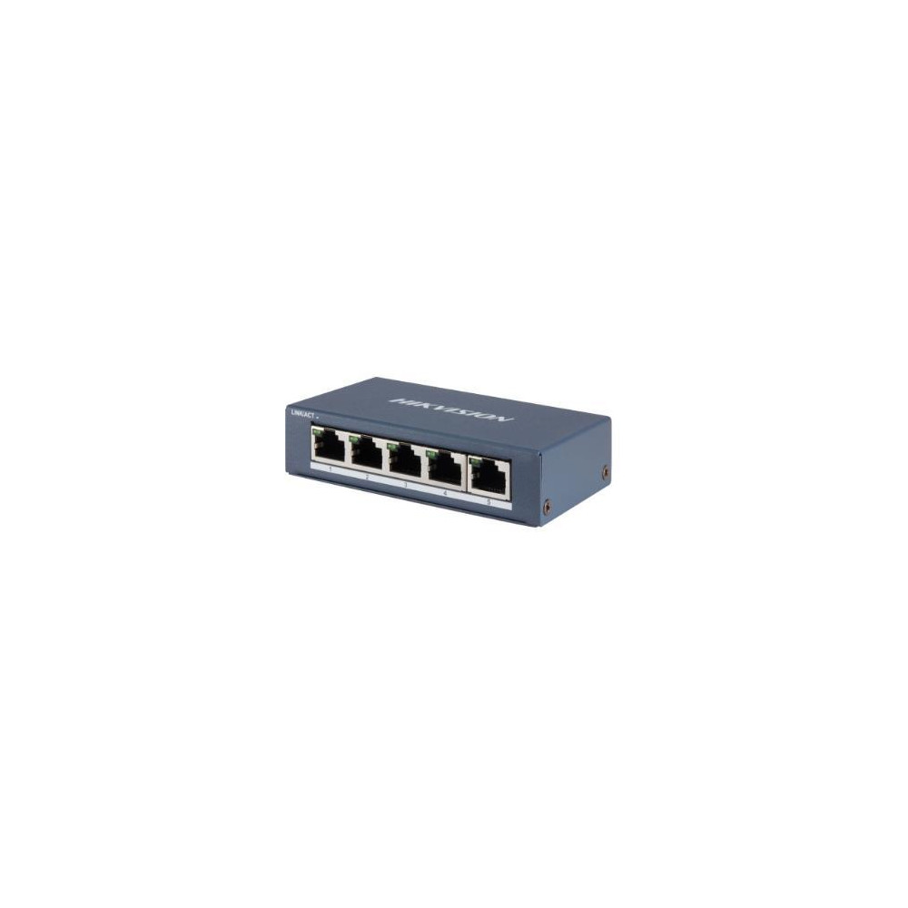 SWITCH HIKVISION 5 Gigabit RJ45 ports, Desktop Steel Case Unmanaged Switch - DS-3E0505-O