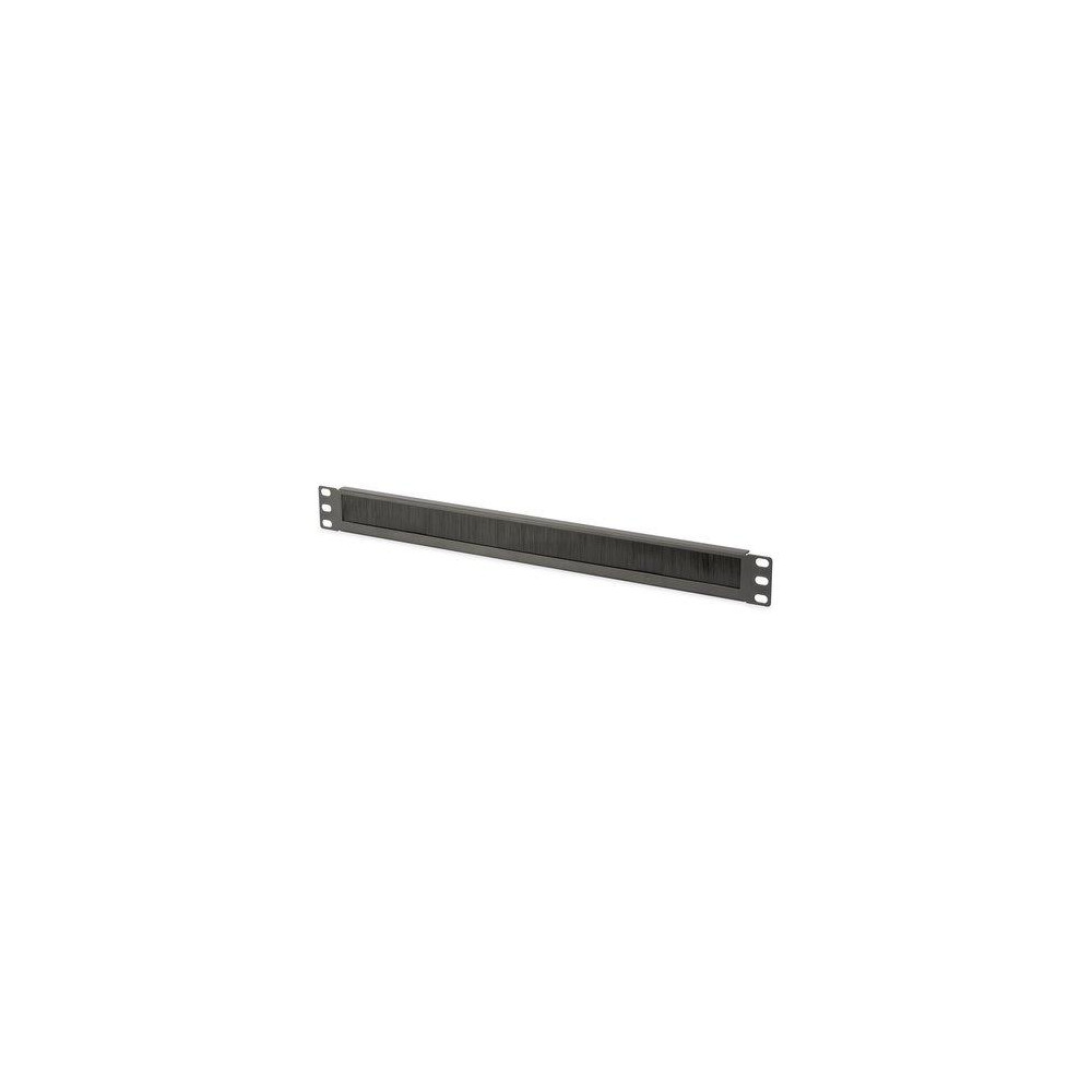PANNELLO DI CHIUSURA DIGITUS PER ARMADIO RACK CON FORO ENTRATA CAVI PROTETTO DA SPAZZOLA COLORE NERO 1U