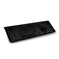 TASTIERA ATLANTIS LUX 620 P013-KB620 MULTIMEDIALE USB Retroiiluminata con LED BIANCO 4tasti internet 8multimediali 3retroill