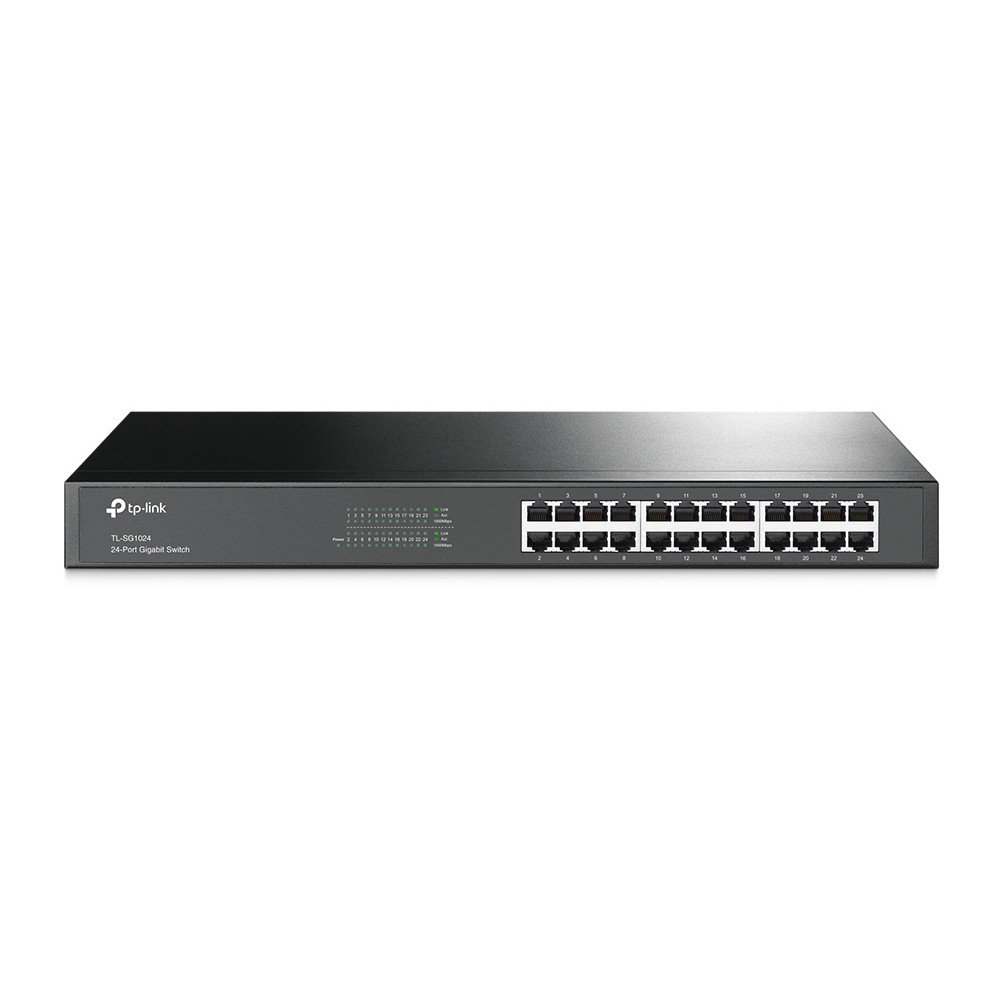 SWITCH 24P GIGABIT 19INCH RACK STEE L CASE