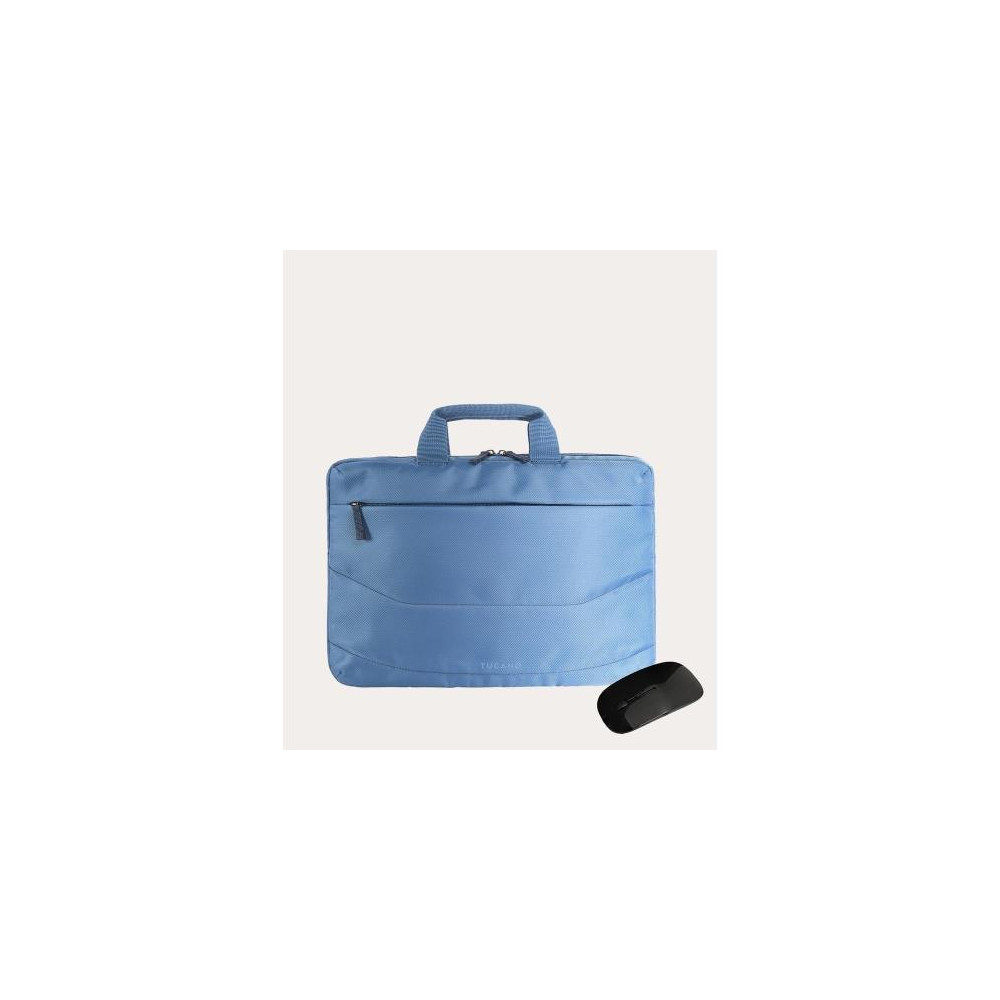 BORSA X NB TUCANO idea pc BUNDLE bag 15.6" AZZURRO + mouse - BU-BIDEA-WM-Z