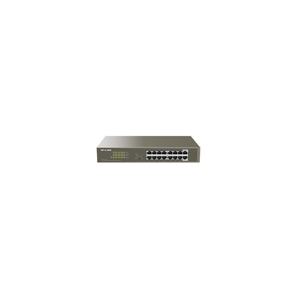 SWITCH IP-COM G1116P-16-150W, 16 porte RJ10 100/1000/45M,fino a 2000 Mbps di velocità di trasmissione full duplex,32 Gbps,135W G