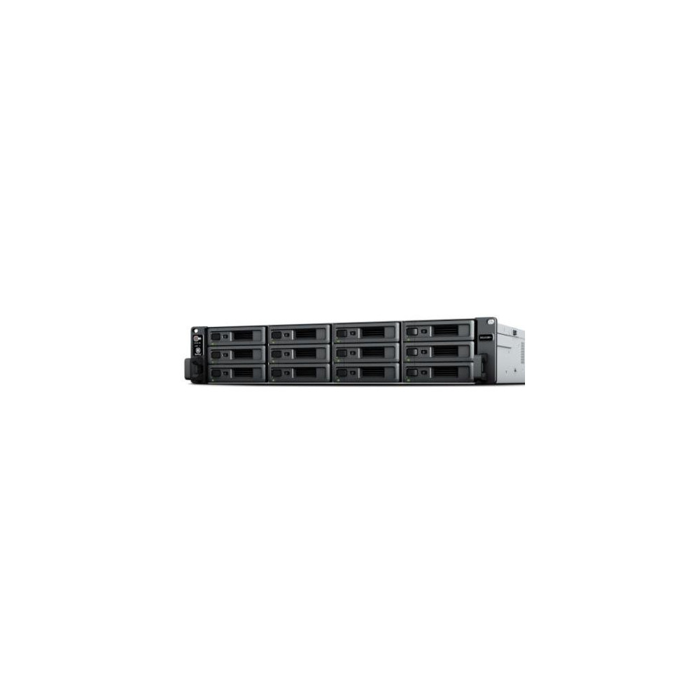 NAS RACK 2U SYNOLOGY RS2423+ 12XHDD NOHDD 3.5''/2.5'' SATA 2x1GBe 1x10GB BaseT 8GB RAM CPU 4C 3.35GHz AMD Ryzen V1780B 1X500W RS