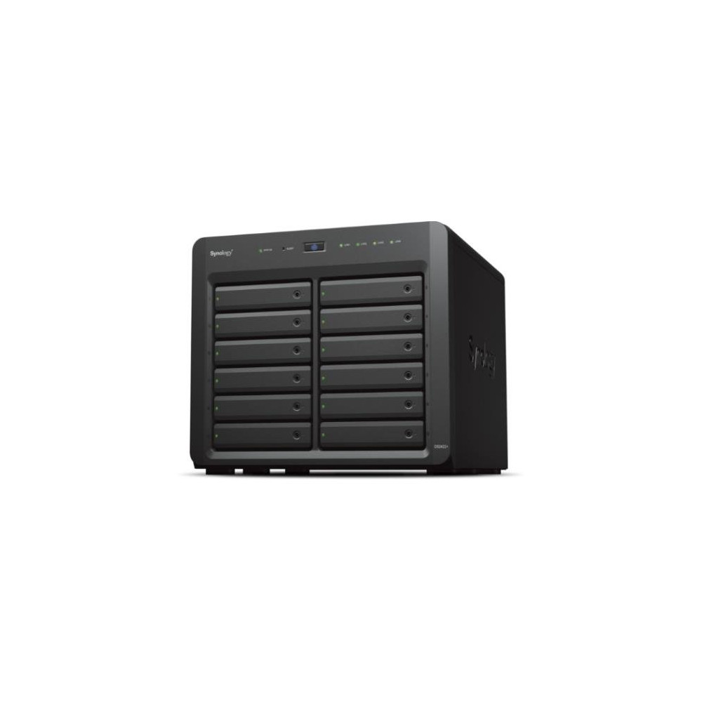 NAS TOWER SYNOLOGY DS2422+ 12XHDD NOHDD 3.5''/2.5'' SATA 4P 1GBe 4GB RAM CPU 4C 2.2 GHz AMD Ryzen V1500B DS2422+ SYNOLOGY