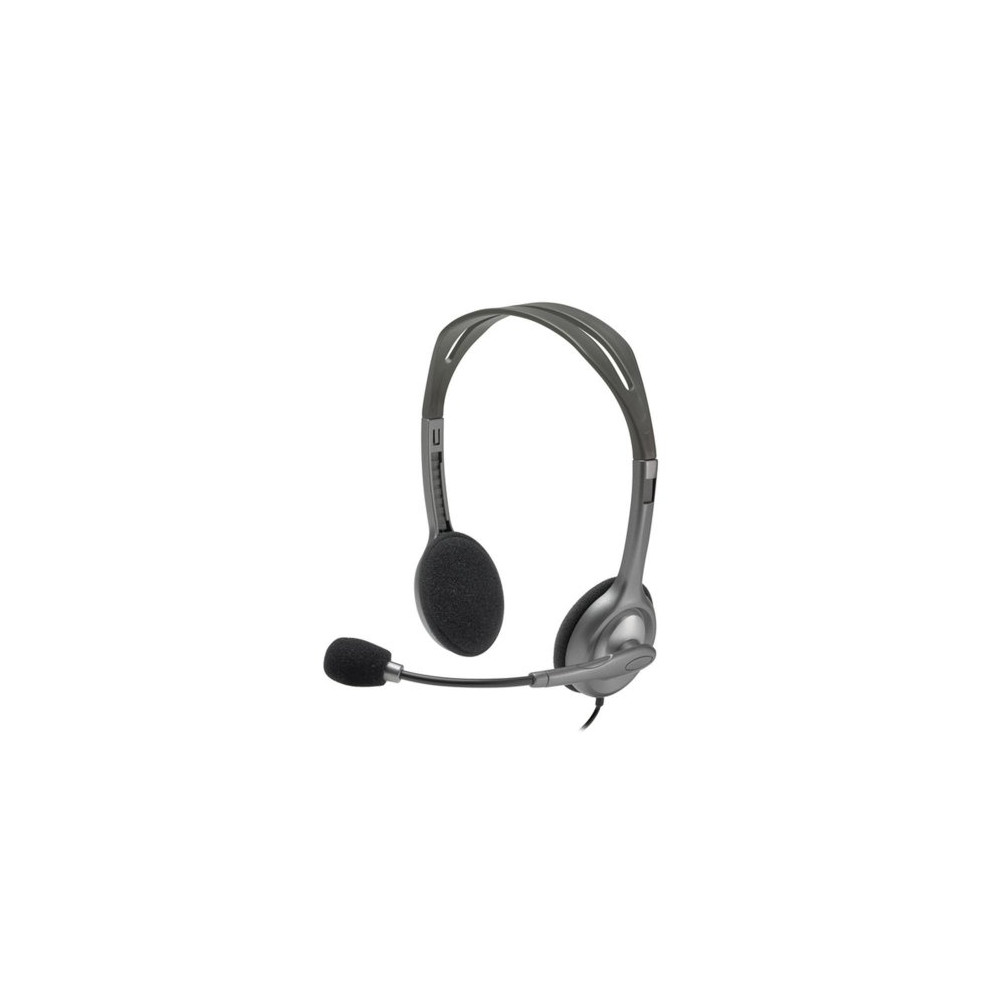 Cuffie Logitech H111 Cavo Over-the-head Stereo - Nero - Binaural - Supra-aural - 32 Ohm - 20 Hz a 20 kHz - 180 cm Cavo 981-00059