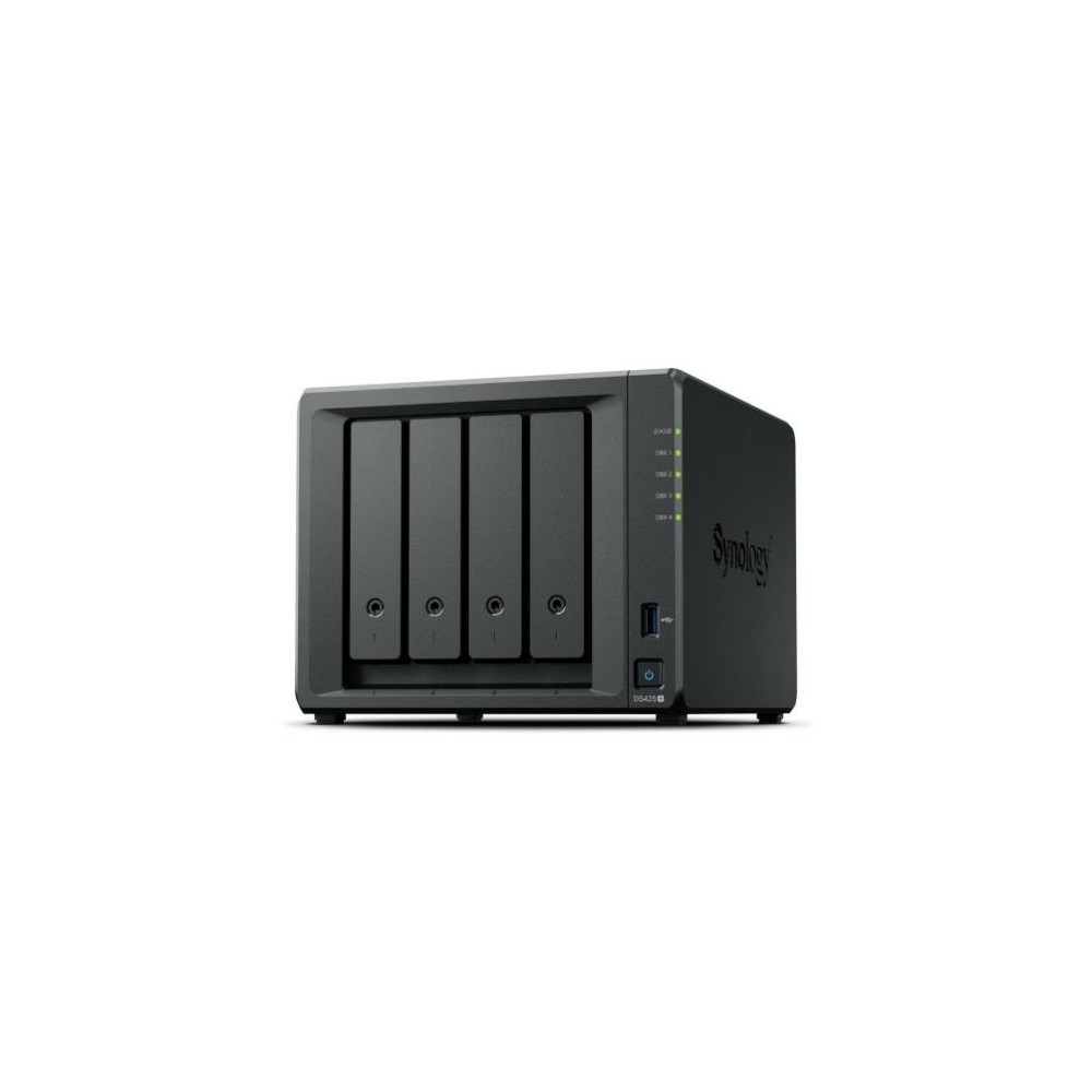 NAS TOWER SYNOLOGY DS425+ 4XHDD NOHDD 3.5''/2.5'' + 2x SSD M.2 NVMe 1x1GBe 1x2.5GBe 2GB RAM CPU 4C 2.0 GHz Intel Celeron J4125 D