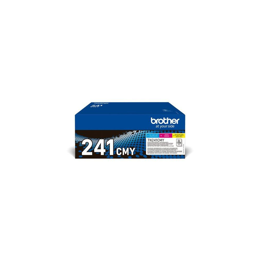 3 TONER BROTHER TN-241CMY Cia Mag Gial 1400PP X MFC-9330CDW HL-3150CDW HL-3140CW HL-3170CDW MFC-9340CDW DCP-9020CDW MFC-9140CDN