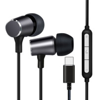 CUFFIA AURICOLARI LINK CON MICROFONO CON CONTROLLO VOLUME CONNETTORE USB-C COLORE NERO, LK10N LK10N LINK