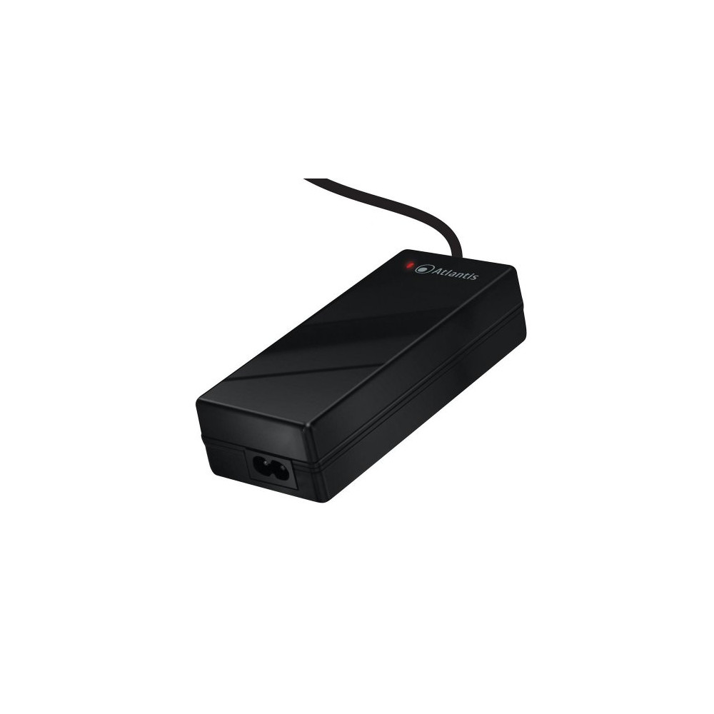 ALIMENTATORE UNIVERSALE AUTOMATICO x NOTEBOOK ATLANTIS P008-SC-90AM 90W, 13 connettori intercambiabili (incluso connettore x HP)