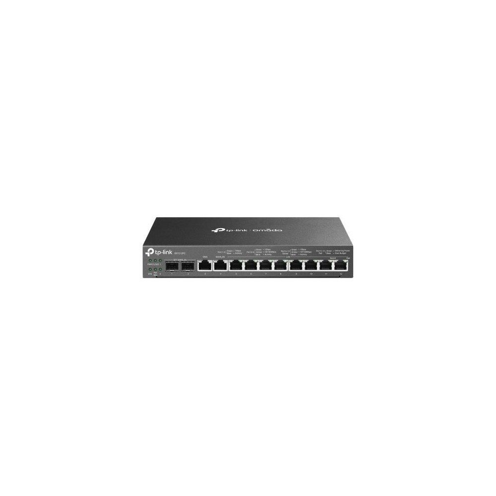 ROUTER TP-LINK ER7212PC VPN con Porte PoE+ 110W, 2P Gigabit SFP WAN/LAN 1PGigabit RJ45 WAN,1P Gigabit RJ45 WAN/LAN 8PGigabit LAN
