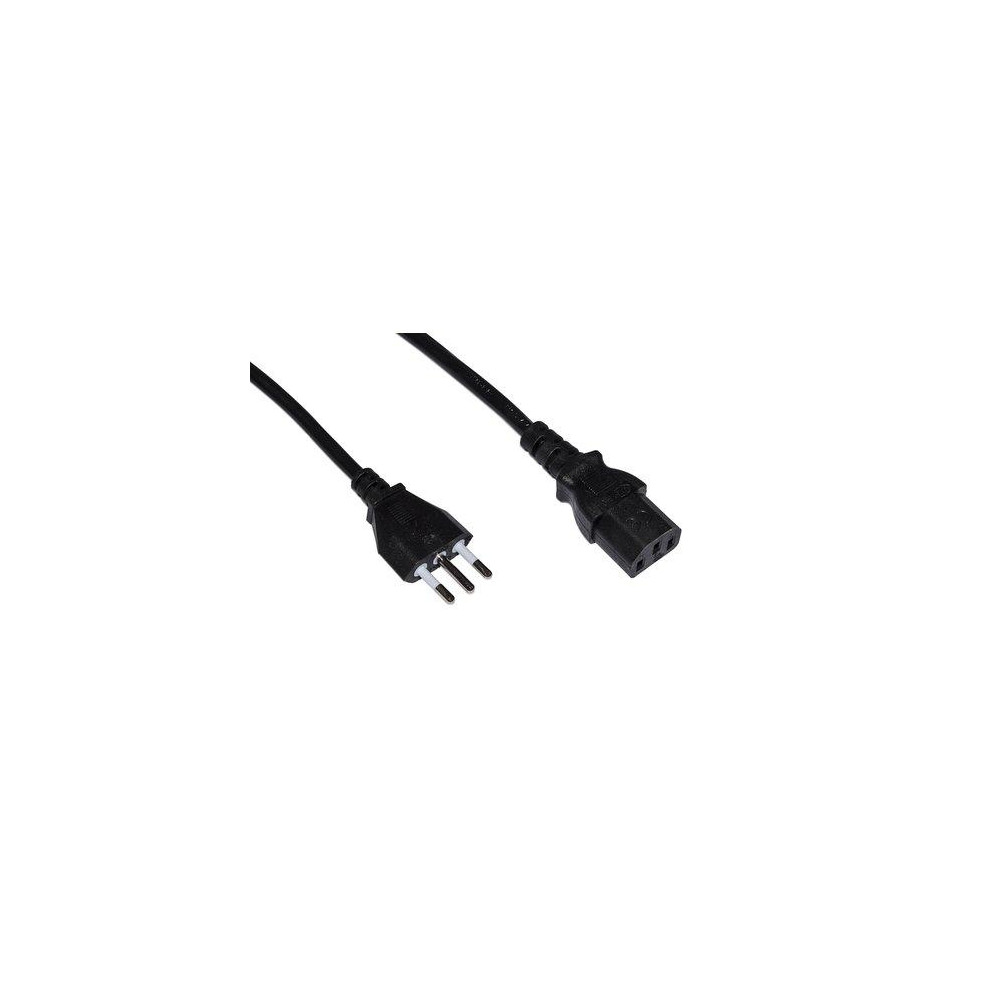 CAVO LINK ALIMENTAZIONE X PC/STAMPANTI SPINA ITALIANA TRIPOLARE 10A 1,8MT, NERO, LKIT18