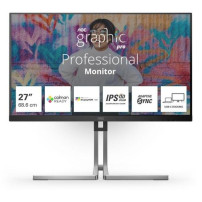 MONITOR AOC Graphic Pro LED 27" Wide Q27U3CV IPS 2560x1440 4ms 420cd/mq 2x3W MM Reg.H PIVOT HDMI DP USB-C Docking Calman Ready