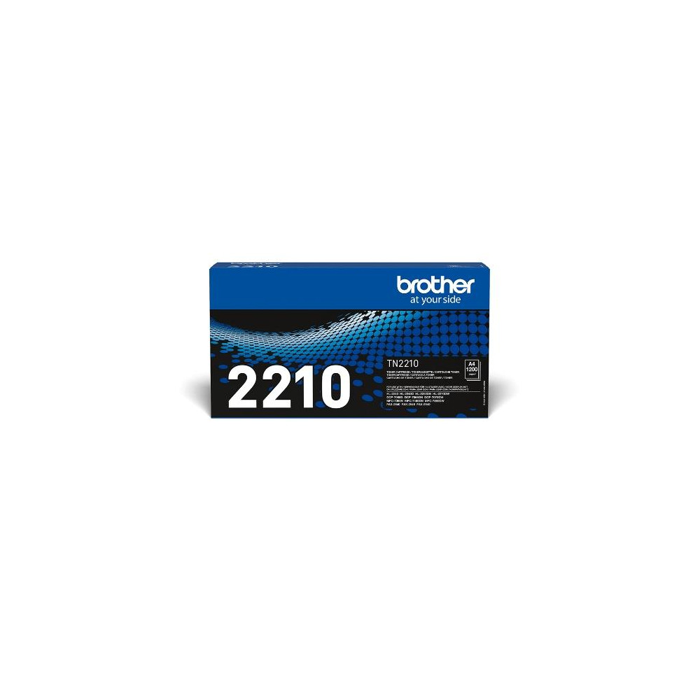 TONER BROTHER TN-2210 Nero 1200PP X HL-2240D HL-2250DN MFC-7360N MFC-7460DN MFC-7860DW DCP-7065DN FAX-2840 FAX-2845
