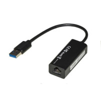 ADATTATORE LINK DA USB 3.0 "A" MASCHIO A RETE GIGABIT ETHERNET RJ45 8POLI - NERO LKMG02