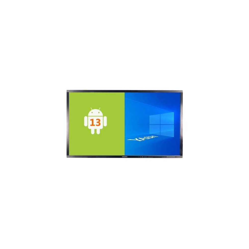 MONITOR INTERATTIVO TOUCH YASHI 75" LY7513 LCD 4K TYPE-C 4GB RAM 32GB STORAGE ANDROID 13, staffa a muro inclusa LY7513 YASHI