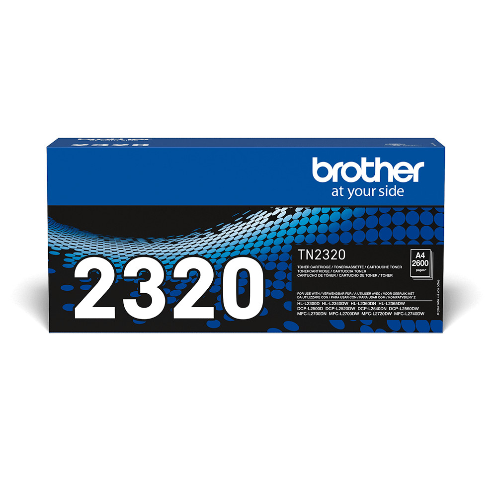 TONER BROTHER TN-2320 Nero 2600PP X HL-L2300/2340/2360/2365 DCP-L2500/L2540 MFC-L2700/2720/2740