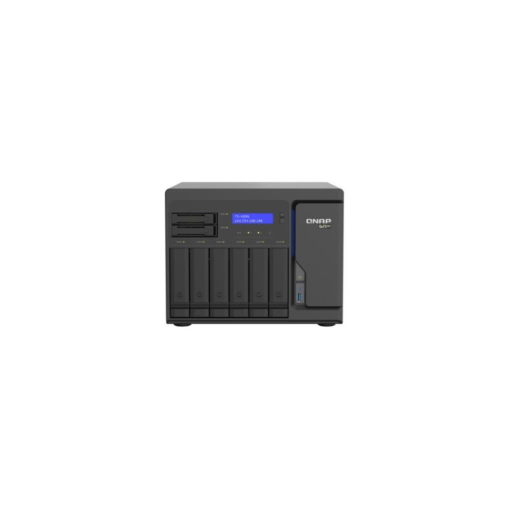 NAS TOWER QNAP HERO TS-h886-D1602-8G 8 HDD 2x2.5"6x3.5"+ 2x M.2 NVMe 4x2.5GB 8GB RAM Intel Xeon D-1602 250w