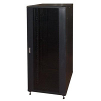 ARMADIO RACK 19" 42U (A)2055, (L)800, (P)800 COLORE NERO PORTA VETRO LK1942U88N