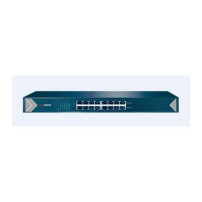 SWITCH HIKVISION 16 Gigabit RJ45 ports, 19-inch Rack-mountable Steel Case Unmanaged Switch